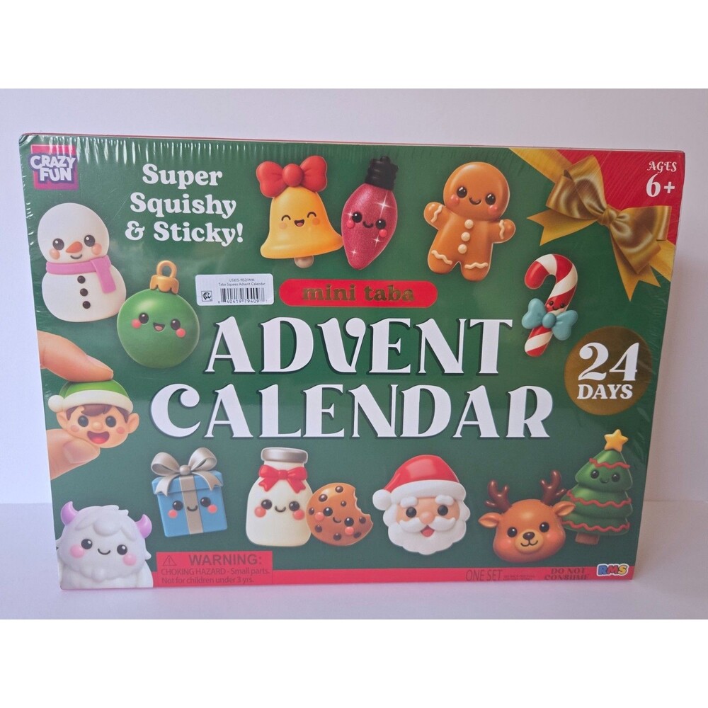 2026 NEW RMS CRAZY FUN SEALED Mini Taba Christmas Advent Calendar 24 Days